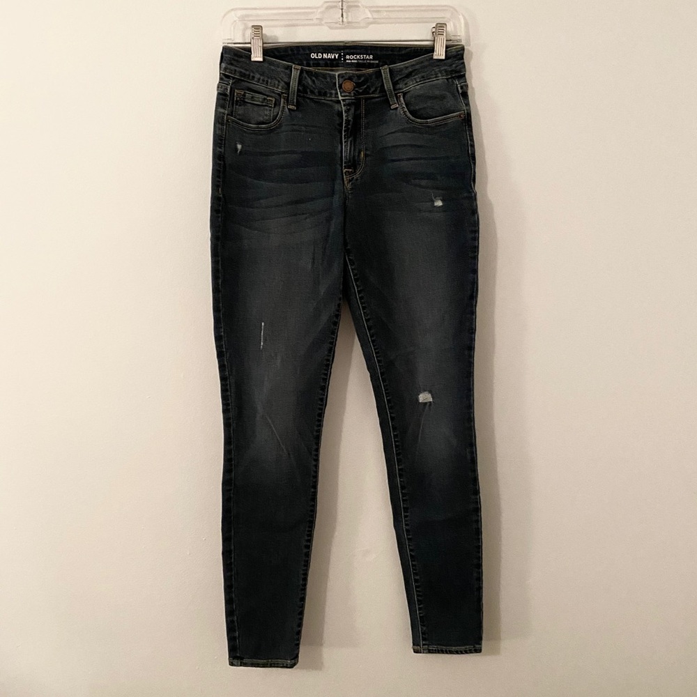 Old Navy Rockstar Distressed Jeans 4